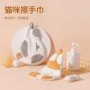 AOZMQAIV Coral Velvet Hand Towel Hanging Cute Toilet Hand Towel Absorbent Towel Thickened Household Hand Towel Handkerchief, Gray view 4