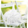 Ciieeo Wedding Flower Girl Basket Lace Bowknot Elegant Rustic Handheld Flower Basket for Bride Floral Storage for Ceremony and Special Events view 3