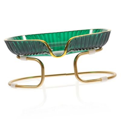 RORPOIR Self-draining Soap Holder Tray Bar Soap Drying Rack for Bathroom and Shower Dry and Clean and Practical Green