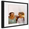 11x15 Black Wood Picture Frame with White Mat | 13x17 Frame Matted to 11x15 | Display Your Picture Under UV Acrylic Shatter Guard Front, with Foam Board Backing and Wall Hanging Hardware - Wood Frame view 2