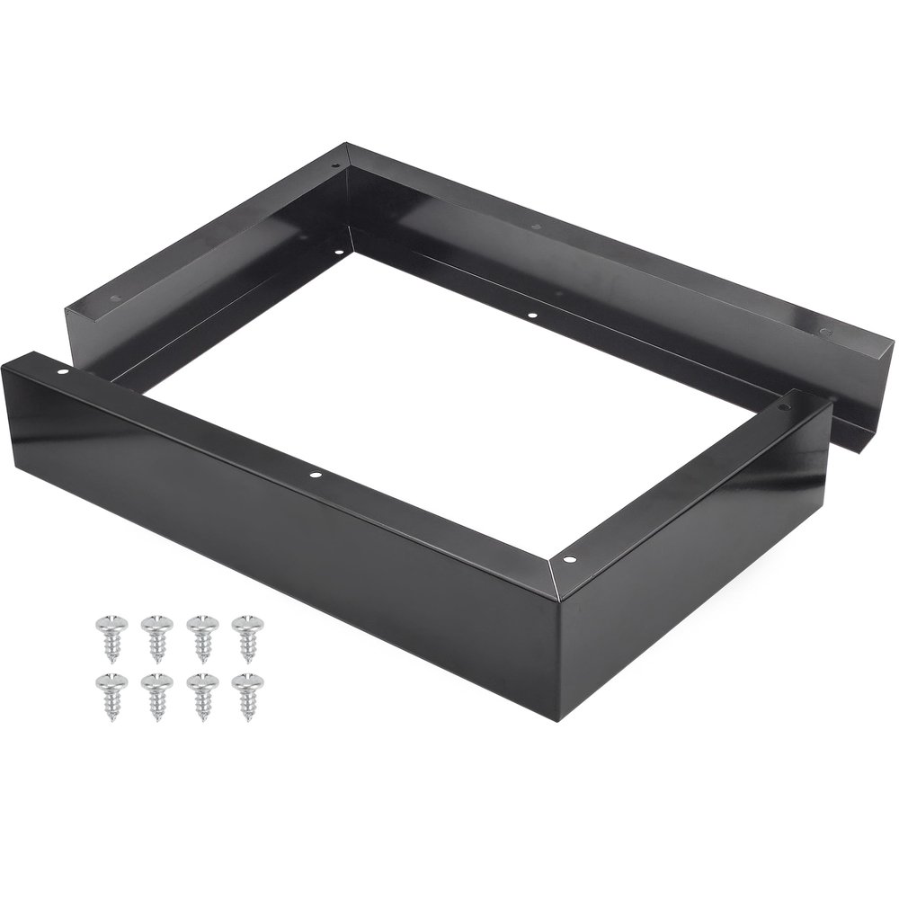 Microwave Filler Kit 2.95W Black Microwave Trim Kit Replaces Whirlpool W10164739 - Universal Microwave Trim Kit Fits Most Brands - Fills Over the Range Oven Cabinet Gap - 10.75D x 17.25H