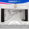 Microwave Filler Kit 2.95W Black Microwave Trim Kit Replaces Whirlpool W10164739 - Universal Microwave Trim Kit Fits Most Brands - Fills Over the Range Oven Cabinet Gap - 10.75D x 17.25H view 4