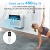 Joy Pebble Window Air Conditioner 10000 BTU, 3 in 1 Ac Window Unit for Room Cools up to 450 Sq.Ft,Dehumidifier&Fan with Energy Saving mode,3 Fan Speeds& Quiet Operation view 4