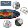 Barsada Paper Flower Multi Print Tablecloth Round Elastic, Waterproof Oil-Proof Table Cover, for Outdoor and Indoor Use Fit for 52" Table view 3
