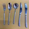 Hammered Handle Silverware Set for 10 Flatware Cutlery Set GULSARAYI 50-PCS Utensils Stainless Steel for Home Kitchen Restaurant Steak Knives Spoons and Forks Set Mirror Effect Dishwasher Safe view 1