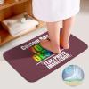Custom 3 Piece Bathroom Rug Set Personalized Customized Image,Toilet Contour Mat Lid Cover Non-Slip Bath Mat Add Your Design for Wedding Christmas Thanksgiving Birthday Gifts Maroon 19.7"x31.5" view 4