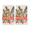 Happy Mother's Day Hand Towel Set of 2 Floral Bath Towels Soft Spring Flower Fingertip Face Towel for Bathroom Kitchen Hotel Spa Decor Gift 24 x 16 Inches view 1