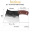 MAYiT Meat Cleaver Knife, High grade handmade carbon steel kitchen chef knife slicing meat knife+craft +cut bone+ Chef Knife +Kitchen Accessories view 2