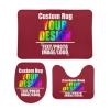 CUESREM Custom Bathroom Rug Set 3 Pieces Personalized Bath Mat Sets Add Your Photo Image Text Non-Slip Washroom Mats Bath Rugs Cardinal 19.7"x31.5" view 1
