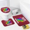 CUESREM Custom Bathroom Rug Set 3 Pieces Personalized Bath Mat Sets Add Your Photo Image Text Non-Slip Washroom Mats Bath Rugs Cardinal 19.7"x31.5" view 2