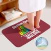 CUESREM Custom Bathroom Rug Set 3 Pieces Personalized Bath Mat Sets Add Your Photo Image Text Non-Slip Washroom Mats Bath Rugs Cardinal 19.7"x31.5" view 4