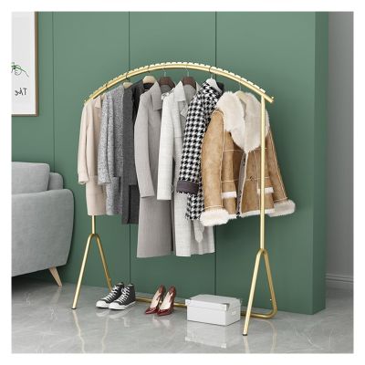 Clothes Rack Clothing Racks For Hanging Clothes,Sturdy and Portable,Coat Rack Metal Clothing Rack with Hooks,Freestanding Clothes Rack Clothes Display Rack for Bedrooms, Living Rooms,Stores ( Color :