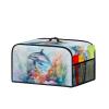 Kathyboom Dolphin Slow Cooker Cover Anti Dust Covers with Side Pocket Protective Covers for Small Kitchen Appliance Crock Pots, 8 quarts view 3