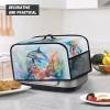 Kathyboom Dolphin Slow Cooker Cover Anti Dust Covers with Side Pocket Protective Covers for Small Kitchen Appliance Crock Pots, 8 quarts view 4