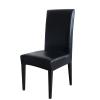Muka PU Leather Dining Chair Seat Covers Detachable and Shielding Chair Seat Cushion Cover-Black-1 Pcs view 2