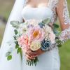 AGIRL Artificial Flowers Combo Silk Pink Roses Fake Flower with Stems for DIY Wedding Bouquets Centerpieces Arrangements Table Chair Decor Baby Shower Home Decor (Blue Pink) view 4