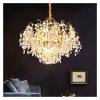 SteFik Light Luxury Tree Branch Glass Lamp French - Money Tree Art Villa Living Room Bedroom Copper Chandelier,Pendant view 1