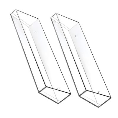 MAGICLULU 1set Acrylic Floating Shelf for Kitchen and Bathroom Wall Storage Wall-Mounted Organizer for Toiletries and Seasonings for Home Decor and Space Saving