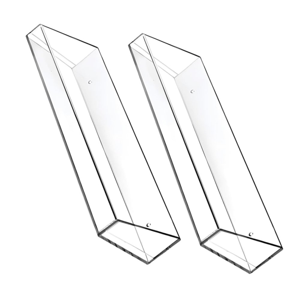 MAGICLULU 1set Acrylic Floating Shelf for Kitchen and Bathroom Wall Storage Wall-Mounted Organizer for Toiletries and Seasonings for Home Decor and Space Saving