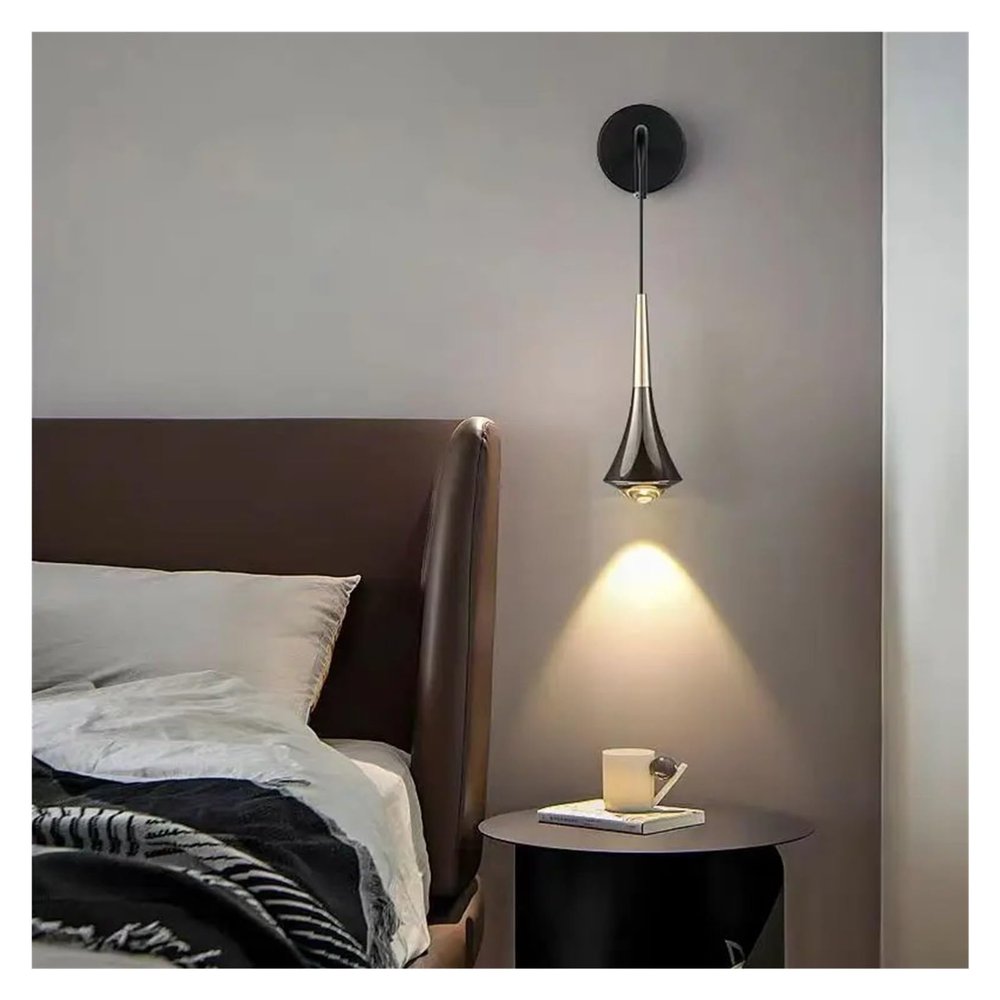 Minimalist Wall Lamp Modern Aluminum Wall Lights for Bedroom Bedside Study Room TV Background,Pendant