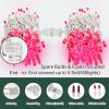 LAMPHOME Pink Christmas Lights Set 100 Count 19.6 Feet Incandescent Bulb Mini String Lights for Indoor Christmas Tree Garland Birthday Wedding Party Festival Decoration, White Wire view 2