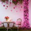 LAMPHOME Pink Christmas Lights Set 100 Count 19.6 Feet Incandescent Bulb Mini String Lights for Indoor Christmas Tree Garland Birthday Wedding Party Festival Decoration, White Wire view 3