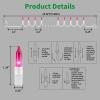 LAMPHOME Pink Christmas Lights Set 100 Count 19.6 Feet Incandescent Bulb Mini String Lights for Indoor Christmas Tree Garland Birthday Wedding Party Festival Decoration, White Wire view 4