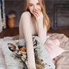 JANENFNA Pack of 2 Throw Pillow Covers 16x16 Inch, Baby Deer Pillow Cushion Cases, Modern Decorative Soft Plush Square Pillowcases for Sofa Bedroom Living Room Car view 4