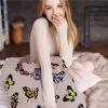 JANENFNA Pack of 2 Throw Pillow Covers 18x18 Inch, Leopard Butterflies Pillow Cushion Cases, Modern Decorative Soft Plush Square Pillowcases for Sofa Bedroom Living Room Car view 4
