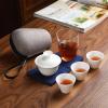 DOYEFZQC Chinese Tea Set, Travel Tea Sets Carrying Case Quick Kettle Cup Kung Fu Teapot Teacup Cover Bowl Cup Tea Cans Kung Fu Tea Set Teapot view 2