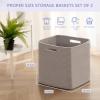 OIAHOMY Storage Cubes, 13 Inch Cube Storage Organizer, Collapsible Storage Bins, Baskets for Organizing, Storage Bins for Shelves-Grey, 2-PACK view 2