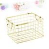PRETYZOOM 1pc Iron Wire Storage Basket for Multi-purpose Organization Kitchen Bathroom Bedroom Sturdy Design for Laundry Towels and view 4