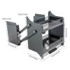 2-Tier Pull Down Kitchen Cabinet Organizer, Heavy Duty Drop Down Shelf Blind Pull-Down Dish and Spice Rack System Inner Space Saving High Cabinet Pull Down Shelf for Kitchen Base Cabinet Organization view 2