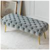 ARMERI Bedroom Bench- Entryway Bench, Modern Velvet Benche Bedroom Benches for Foot of Bed, Upholstered Bench with Golden Legs, Ottoman for Bedroom End of Bed,E,551716in/1404440cm view 1