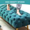 ARMERI Bedroom Bench- Entryway Bench, Modern Velvet Benche Bedroom Benches for Foot of Bed, Upholstered Bench with Golden Legs, Ottoman for Bedroom End of Bed,E,551716in/1404440cm view 4
