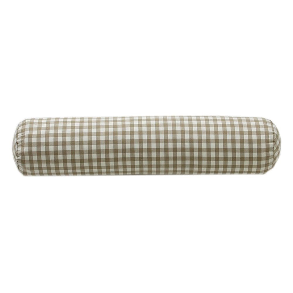 Cotton Round Roll Pillow Sleeping Feet Cylinder Bolster Pillow Long Cervical Neck Pillow for Pain Relief (Camel Color, 1360cm/5.12"23.6")