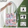 LEVLO Cute Axolotl Tote Bag Bobalotl Fans Gift Gamesolotl Lover Shoulder Bag Salamander Merchandise (Axolotl Tote Bag) view 2