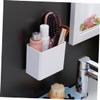 Amosfun 3pcs Wall Mounted Toothpaste Bucket Practical Toothbrush Storage Rack for Bathroom Organization Multifunctional Sundries Shelf for Personal Care Products No Drill Installation view 2
