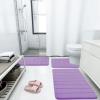 Buganda Memory Foam Bath Mat, 30" x 20", Ultra Soft and Non-Slip Bathroom Rugs, Water Absorbent and Machine Washable Bath Rug for Bathroom, Shower, and Tub, Lavender view 2