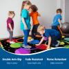 Booooom Jackson Black Seating Classroom Rug for Kids Room Seating Dcor, 6'6" x 8'6" Large Preschool Carpet Seating Rug for Teaching and Playroom, Non-Slip Rubber Backing view 4