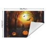 6 PCS Placemats Set Halloween Party Woven Place Mats for Dining Table Heat Resistant Table Mats Non-Slip Place Mats for Kitchen Washable PVC Vinyl Place Mats view 2