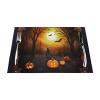 6 PCS Placemats Set Halloween Party Woven Place Mats for Dining Table Heat Resistant Table Mats Non-Slip Place Mats for Kitchen Washable PVC Vinyl Place Mats view 3