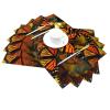 6 PCS Placemats Set Monarch Butterflies Woven Place Mats for Dining Table Heat Resistant Table Mats Non-Slip Place Mats for Kitchen Washable PVC Vinyl Place Mats view 4