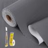 Drawer and Shelf Liner for Kitchen Cabinet: 17 in X 30 Ft Non Slip Waterproof Shelf Paper Non Adhesive Refrigerator Liners Gray Easy Liners for Bathroom Cupboard with Knife Tape Measure view 1