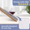Drawer and Shelf Liner for Kitchen Cabinet: 17 in X 30 Ft Non Slip Waterproof Shelf Paper Non Adhesive Refrigerator Liners Gray Easy Liners for Bathroom Cupboard with Knife Tape Measure view 2
