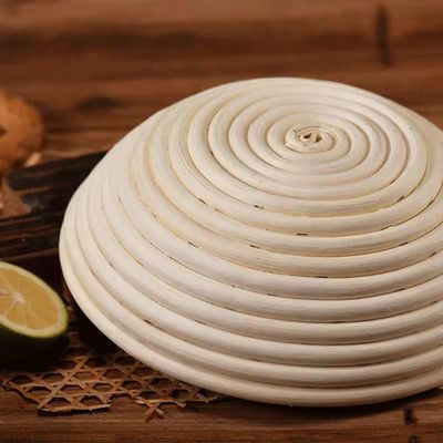 AITAF Bread Proofing Basket Oval Bread Banneton Proofing Basket With Dough Scraper And Linen Liner Cloth For Home Bakers Round Oval Natural Rattan Sourdough Proving Basket (Size : Round 23cm)