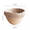 AITAF Bread Proofing Basket Oval Bread Banneton Proofing Basket With Dough Scraper And Linen Liner Cloth For Home Bakers Round Oval Natural Rattan Sourdough Proving Basket (Size : Round 23cm) view 2