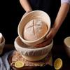 AITAF Bread Proofing Basket Oval Bread Banneton Proofing Basket With Dough Scraper And Linen Liner Cloth For Home Bakers Round Oval Natural Rattan Sourdough Proving Basket (Size : Round 23cm) view 4