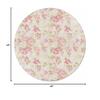 Pink Flower Round Area Rug 4ft,Washable Carpet Runner Rug for Bedroom,Kitchen,Bathroom,Living/Dining/Laundry Room,Office,Area+Rug Large Bath Door Floor Mat Sage Green Pastoral Country European Leaves view 2