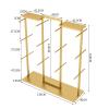 Coat Rack Stand, Underwear Display Stands, Freestanding Clothing Store Boutiques Retail Lingerie Garment Rack, Commercial Shelves for Socks Bra Panties Scarves Storage, 130x40x135CM, white view 2